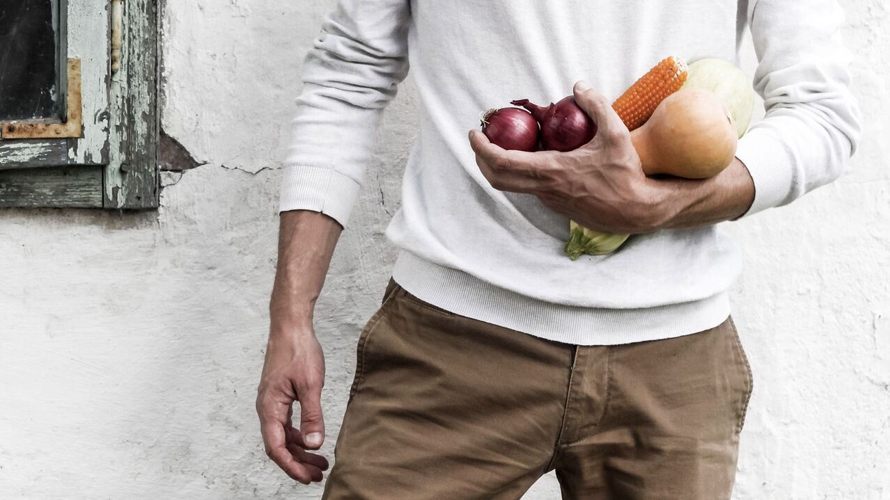 home con comida saudable para potencia